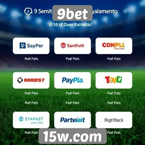 Métodos de pagamento utilizados na 9bet